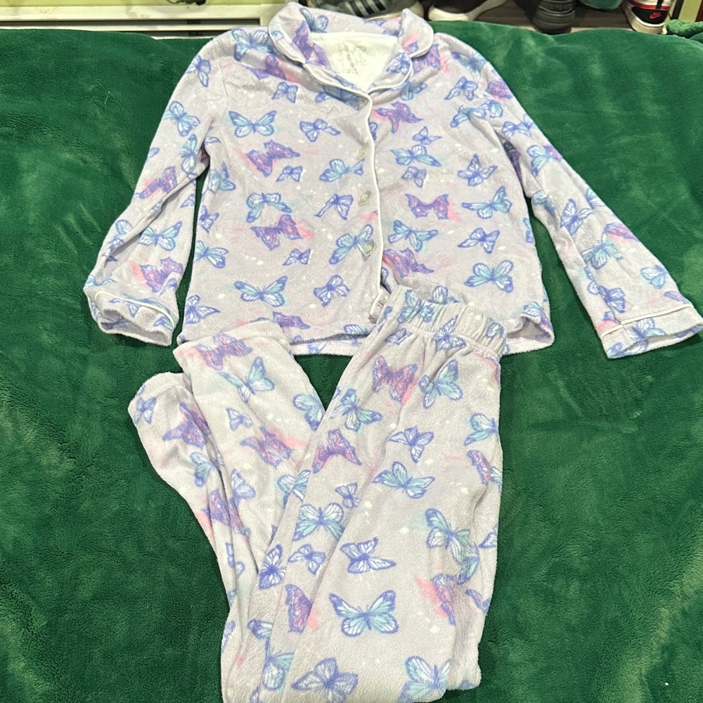 Sleep On It Butterfly Pajama Set - Lavender and Sky Blue